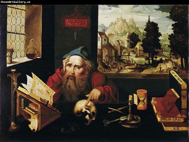 Joos van cleve Der heilige Hieronymus im Gehaus